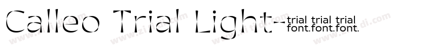 Calleo Trial Light字体转换 Calleo Trial Light字体转换
